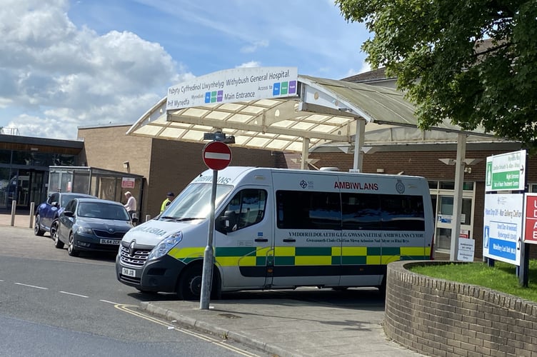 Withybush ambulances