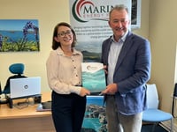 Marine Energy Wales team has a welcome visit from MP Simon Hart