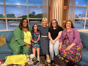 Pembrokeshire young carers light up This Morning sofa