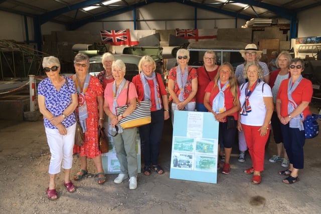 Trefoil Guild on a visit to Carew Control Tower.