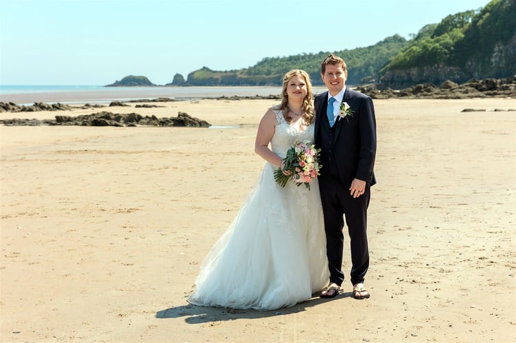 Samantha and Stephen Palmer wedding photo