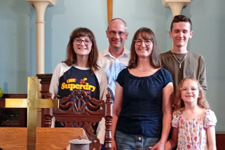The young members of the congregation at St Johns Church, Tenby on Education Sunday who reminded worshippers that they never stop learning in their journey of faith.