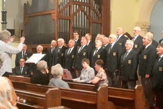 Pembroke Male Choir at St Johns Church, Tenby