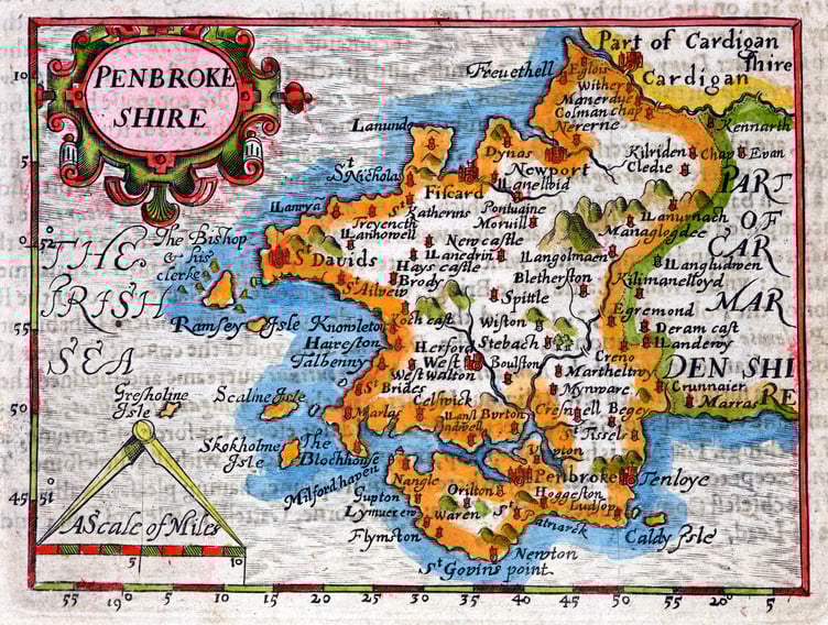 Historic Pembrokeshire map