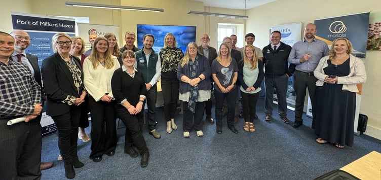 Climate Change Minister Julie James with members of the Pembrokeshire Coastal Forum