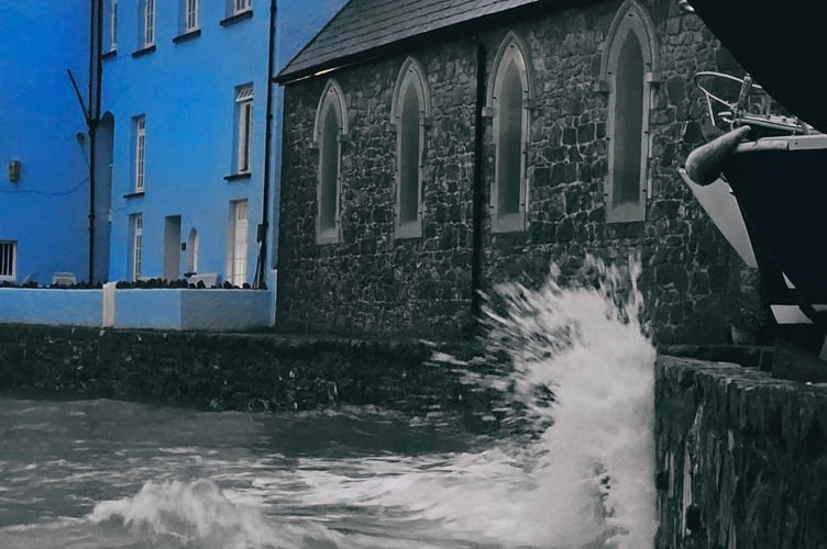 High tide at Tenby