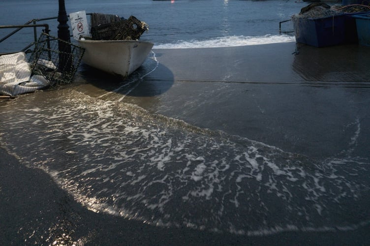 High tide at Tenby