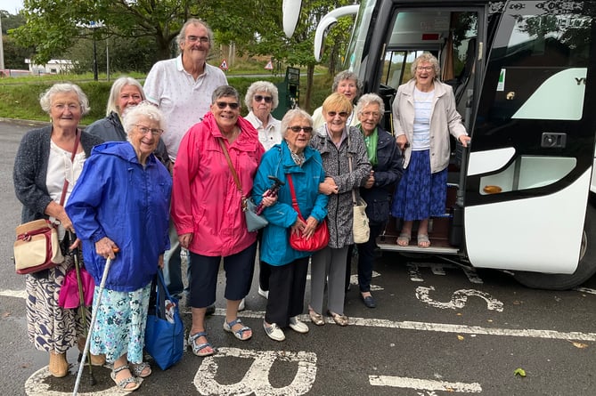 Saundersfoot Caring Association on their annual trip