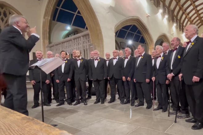 Tenby Male Choir in concert at St Mary’s Church, Tenby