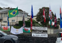 Dozens of protesters gain access to Carmarthenshire asylum hotel