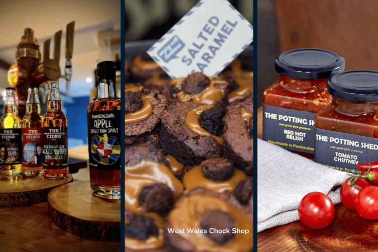 Producers at Llys-y-frân Autumn Food & Drink Fair