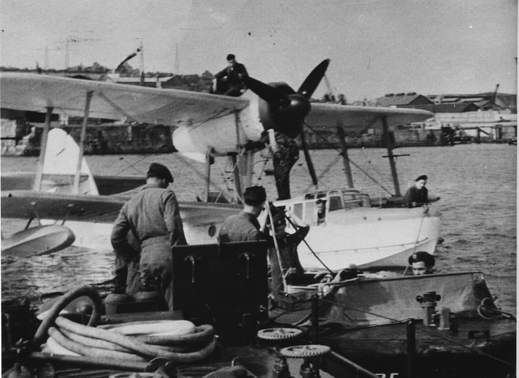 A Sea Otter being refuelled at Pembroke Dock in the 1950s.
