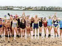 Bluetits Chill Swimmers take icy dip with Icelandic President