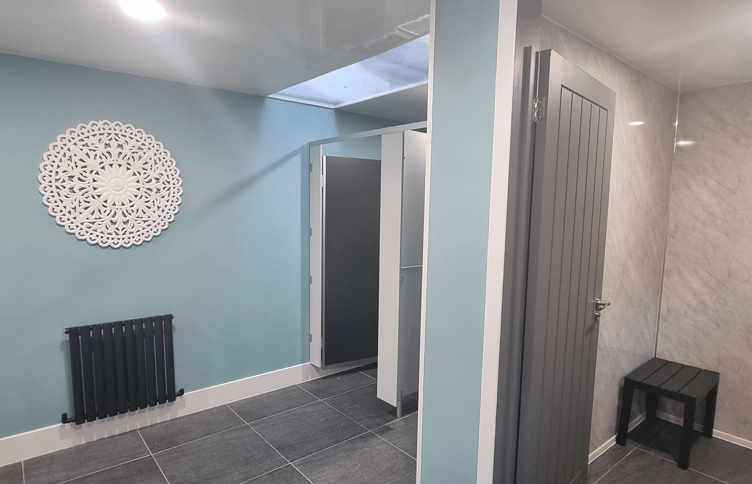 The award-winning loo and shower block at Redford Caravan Park, Narberth