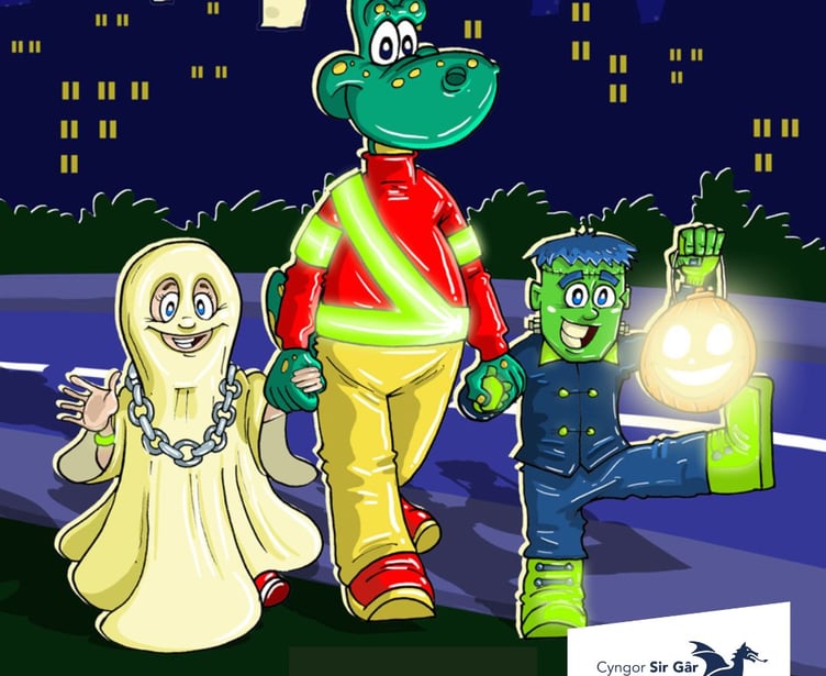 Be Seen this Halloween poster