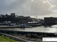 Proposal for up to three 500 foot high turbines by Dragon LNG site
