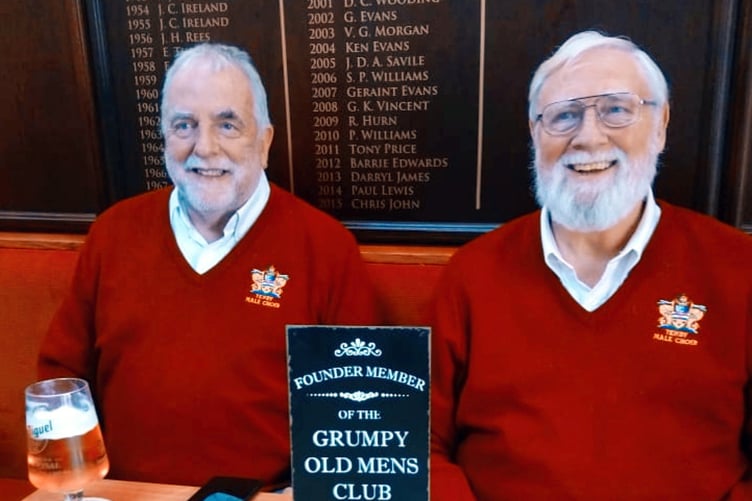 Chairman Terry Evans with Rev'd John Morgan