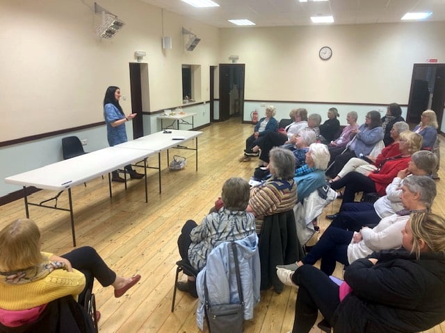 Michelle Evans-Fecci at Cosheston WI