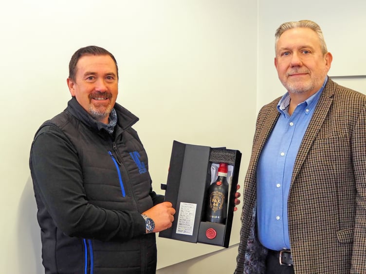 Barry John MBE of VC Gallery with Owen James of Portafortuna and Pax44