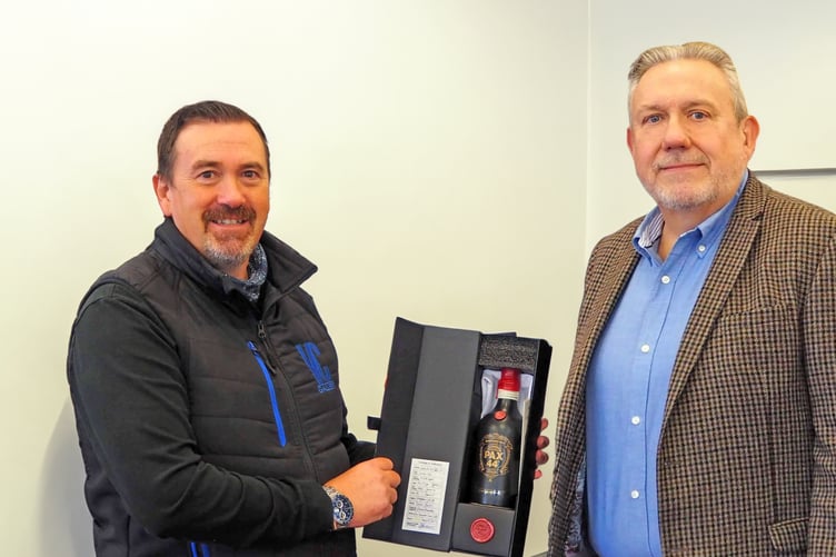 Barry John MBE of VC Gallery with Owen James of Portafortuna and Pax44