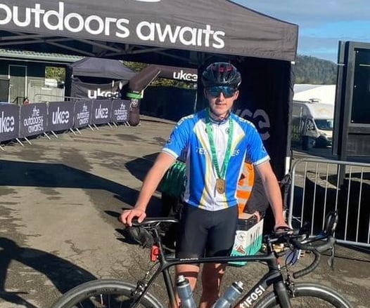 Zac at the Wye Valley Cycle