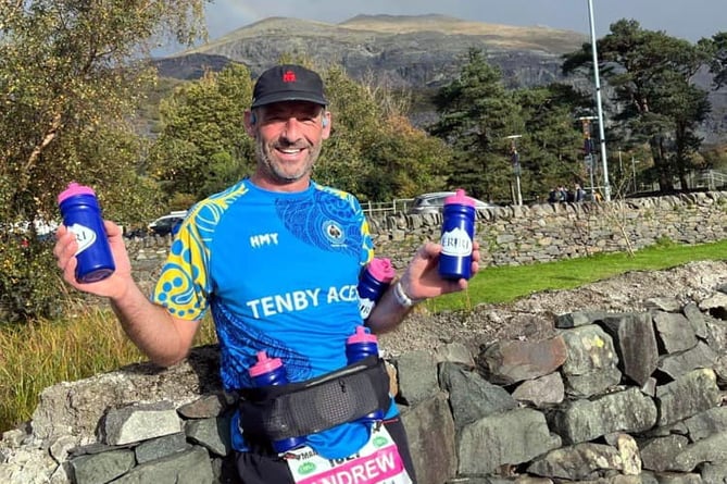 Andrew after the Snowdon Marathon