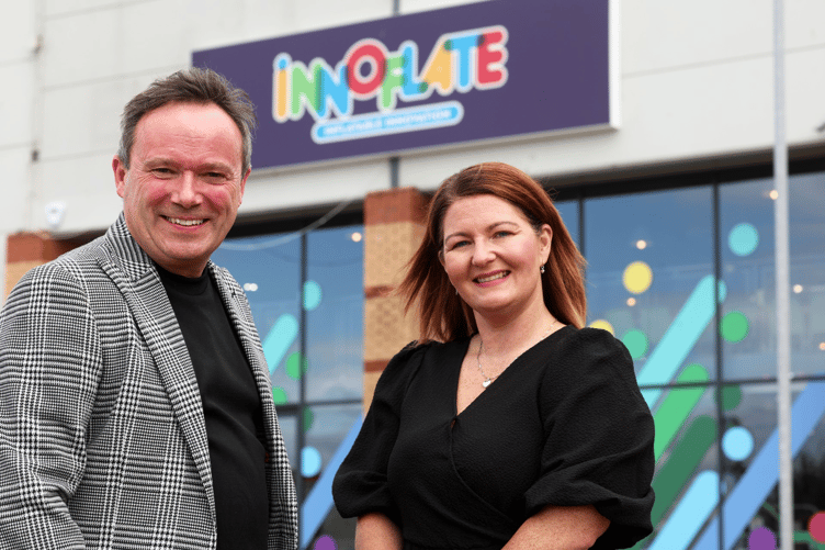 John McGee, Innoflate; Clare Sullivan, Development Bank of Wales