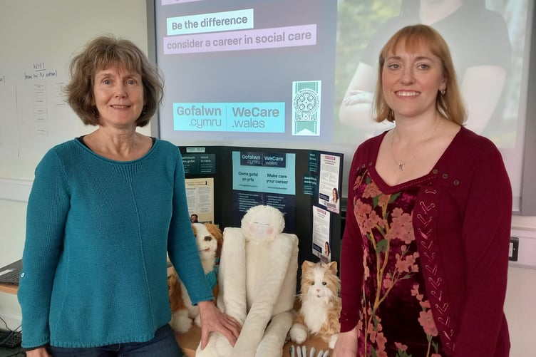 Leanne McFarland of WeCare Wales and Diana O’Sullivan of Pembrokeshire County Council