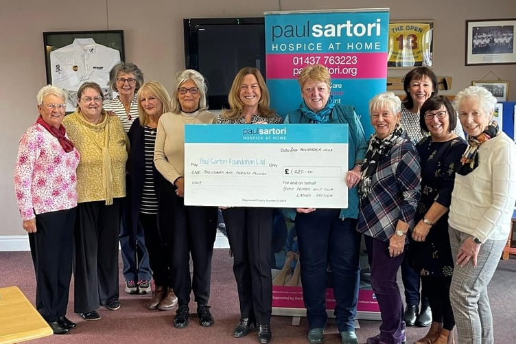The ladies of the Section with Ladies Captain Joanne Owen and previous Paul Sartori Trustee and current Voting Member, Sara Alderman.