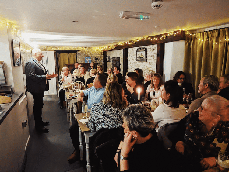 MasterChef winner Wynne Evans at the Old Point House.