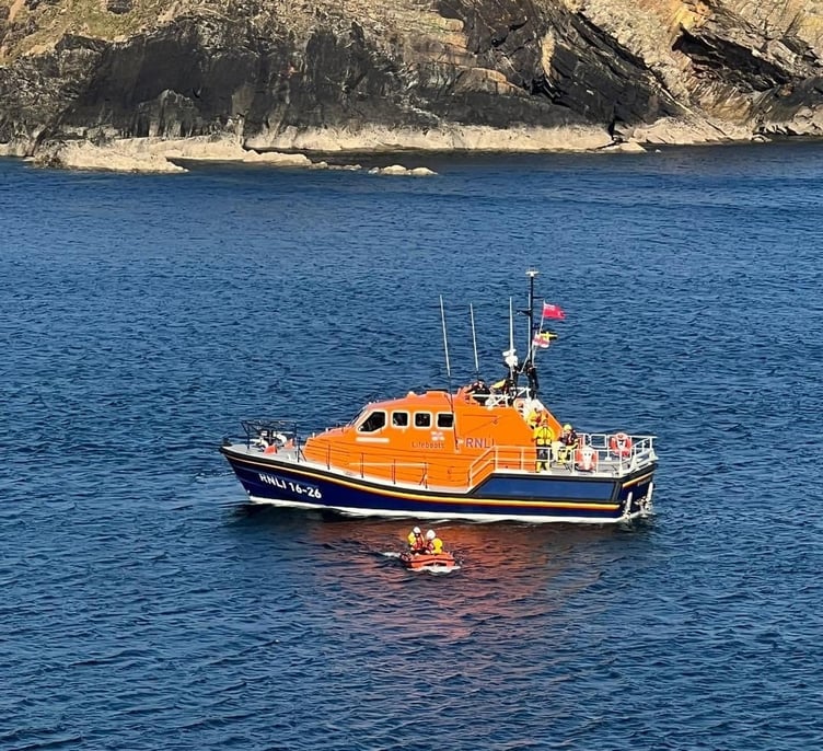 St Davids RNLI at Caerfai Bay