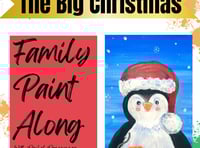 Paint Percy the Penguin with Rachel at Tenby Family Paintalong