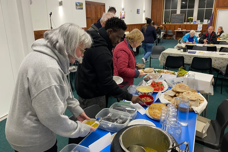 PPSC Iranian buffett at Bethel Chapel, Pembroke Dock