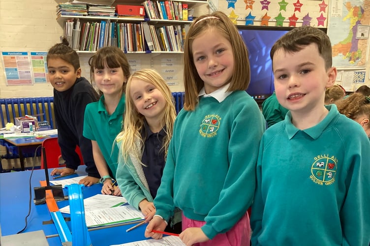 Forces workshop with Golden Grove School, Pembroke