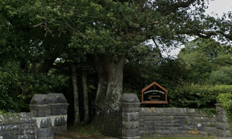 Molleston Baptist Chapel sign