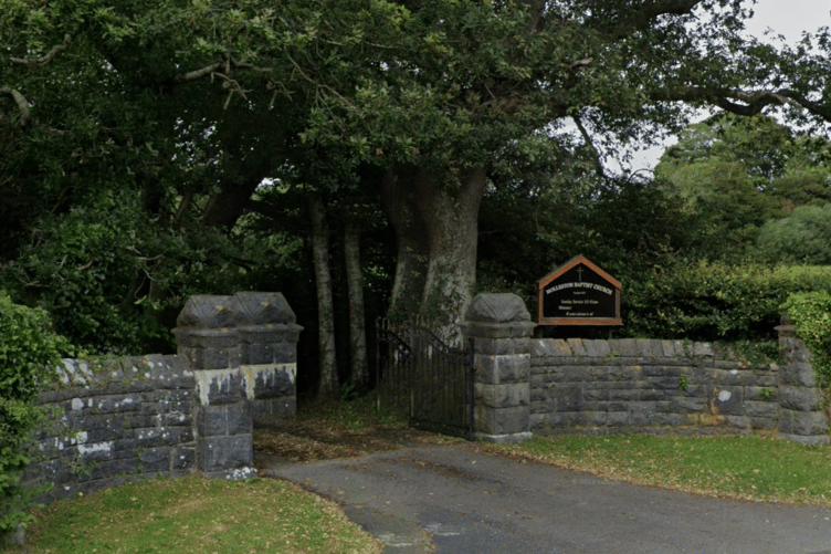 Molleston Baptist Chapel sign