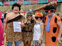 Team enters Saundersfoot New Year’s Day Swim for Guide Dogs Cymru 