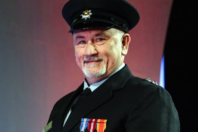Watch Manager Euros Edwards, of Crymych Fire Station, who has been awarded the British Empire Medal (BEM) in the 2024 New Year Honours List.