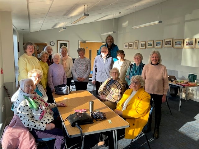 Saundersfoot Caring Association at their monthly coffee morning on Monday at the Regency Hall.