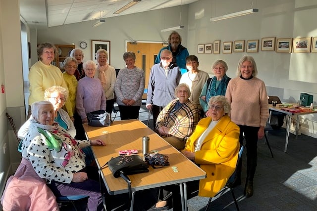 Saundersfoot Caring Association at their monthly coffee morning on Monday at the Regency Hall.