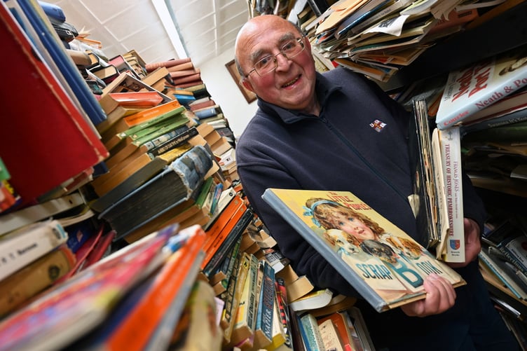 Albie at Cofion Bookshop, Tenby