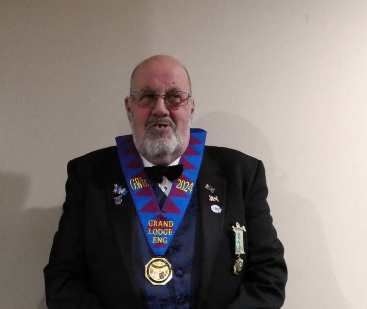 74-year-old Mr Peter Howitt, a member of the Narberth Castle Lodge for over 40 years, is the 7th Pembrokeshire Buff to serve as a Grand Lodge Officer.