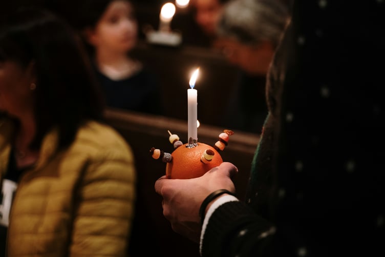 Christingle - stock photo