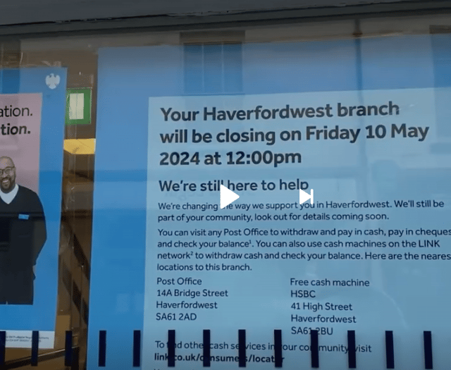 Local Senedd Member responds to news of Barclays Bank branch closure 