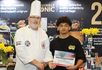 A clean win for Pembrokeshire College student Leo Luke at Culinary Championships 