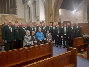 Pembroke Male Choir sing in new outfits
