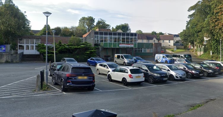 The site of the learning centre in Haverfordwest