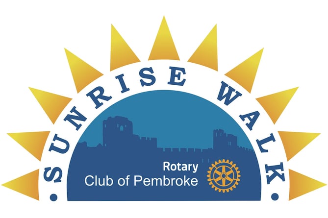 Pembroke Rotary Sunrise Walk logo