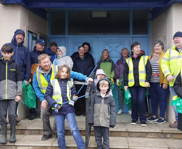 15 bags full! Villages get a clean-up