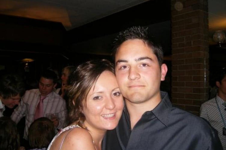 Philippa Griffiths, 35, and her partner, Daniel Griffiths, 37. See SWNS story SWSMschoolfriend. A woman fell in love with her friend's ex and married him - saying she's "grateful" her pal introduced them. Philippa Griffiths, 35, met her partner, Daniel Griffiths, 37, when her school friend started dating him in year nine. Her friend, then 14, and Daniel, then 16, dated for two years before ending it when he left the school. Philippa lost touch with Daniel before he drove past her a year later, tooting his horn, and the pair started messaging.
